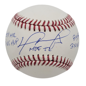David Ortiz Signed Boston Red Sox OML Baseball W/Mutiple Inscriptions - Beckett-Powers Sports Memorabilia