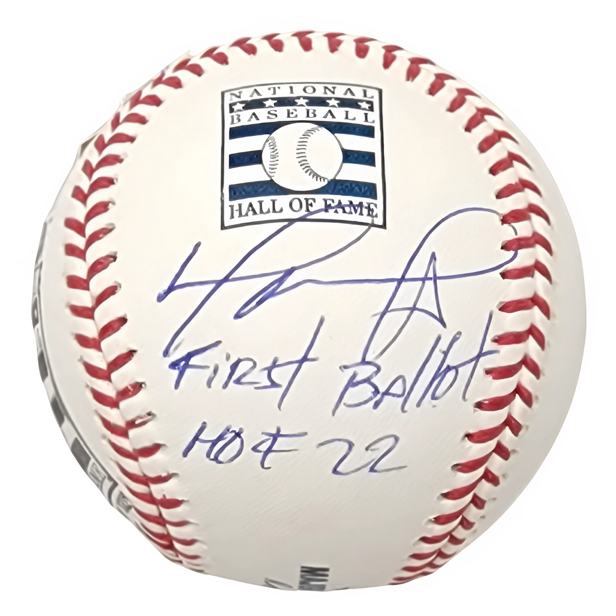 David Ortiz Autographed Boston Red Sox LTD ED Hall of Fame Baseball W/ First Ballot HOF 22 Stamp and Induction Day Postmark Beckett Witnessed-Powers Sports Memorabilia