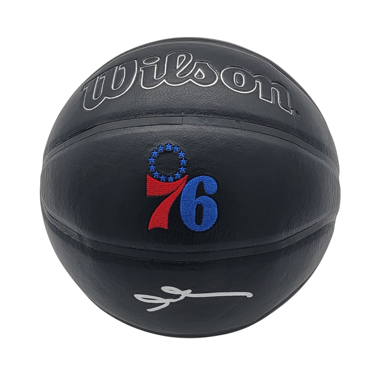 Allen Iverson Signed Philadelphia 76ers Black Logo Wilson Basketball – Beckett-Powers Sports Memorabilia