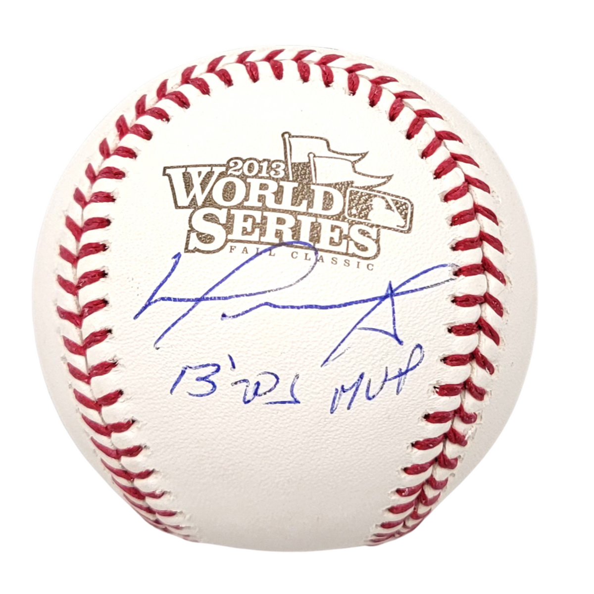 David Ortiz Signed Boston Red Sox 2013 World Series Baseball W/ 13 WS MVP - Beckett-Powers Sports Memorabilia
