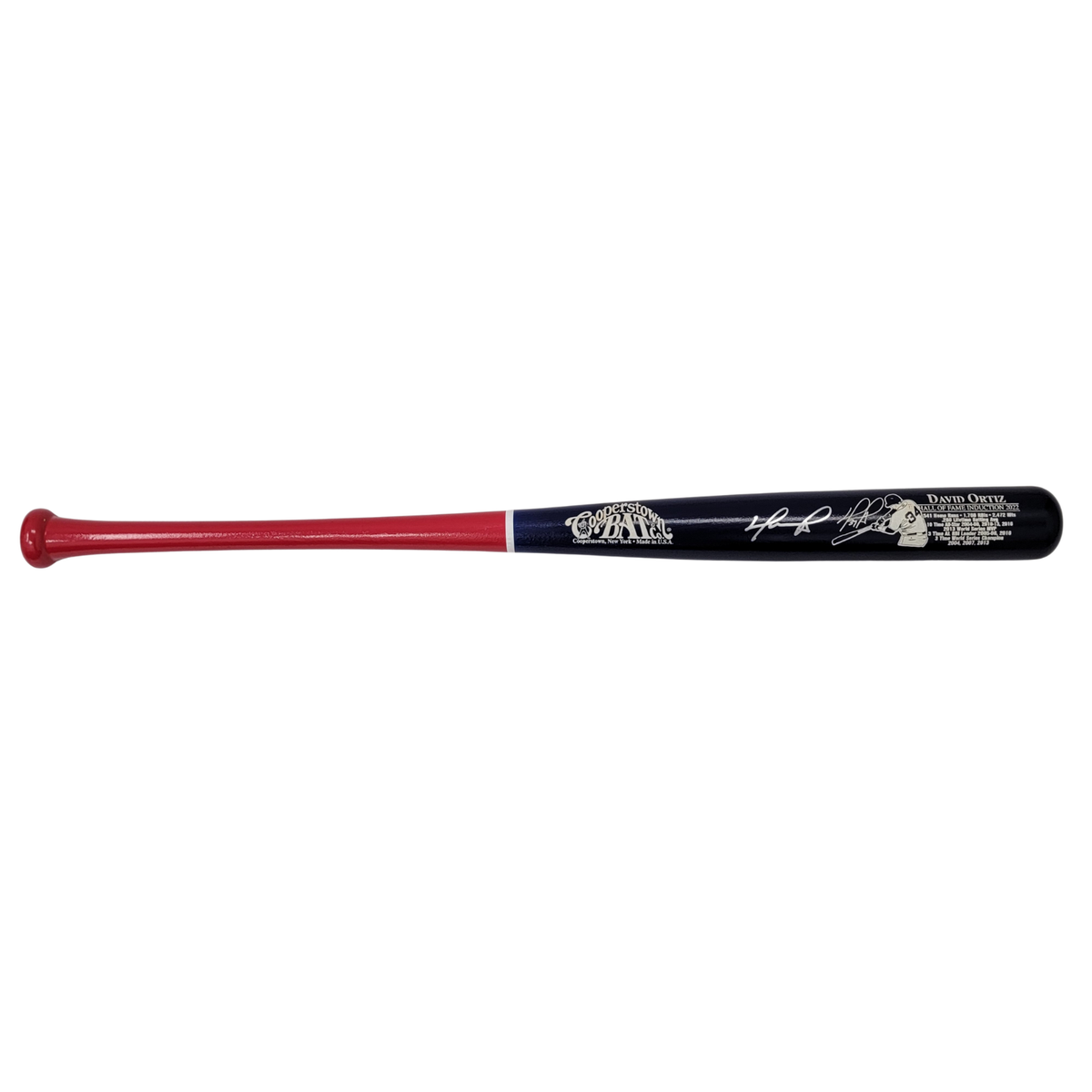 David Ortiz Signed Boston Red Sox Cooperstown HOF Bat - Beckett-Powers Sports Memorabilia