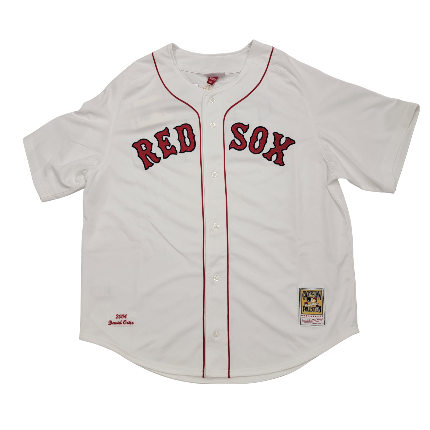 David Ortiz Signed Boston Red Sox Mitchell & Ness 2004 World Series Authentic Jersey