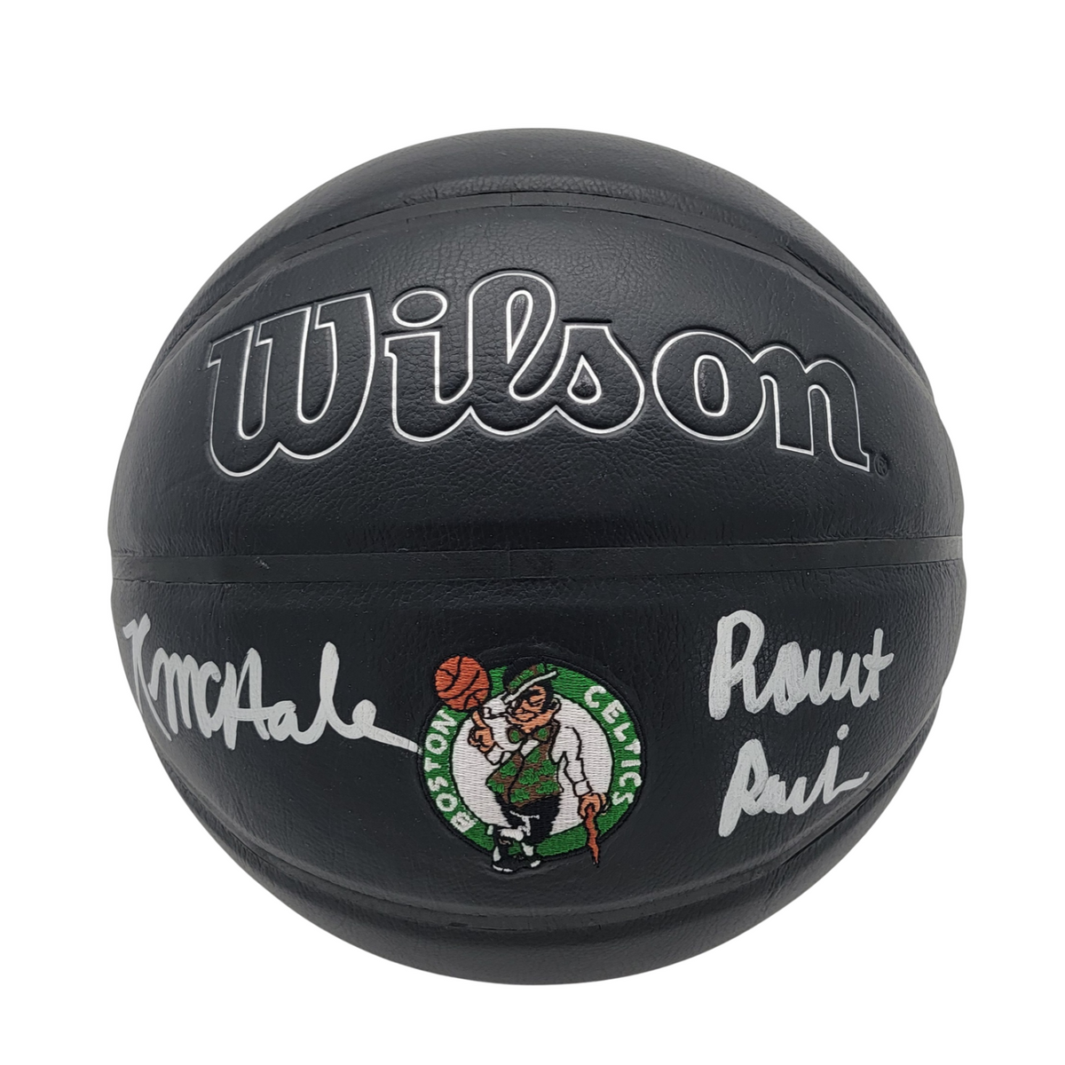 Kevin McHale Robert Parish Signed Boston Celtics Black NBA Logo Basketball – Beckett-Powers Sports Memorabilia