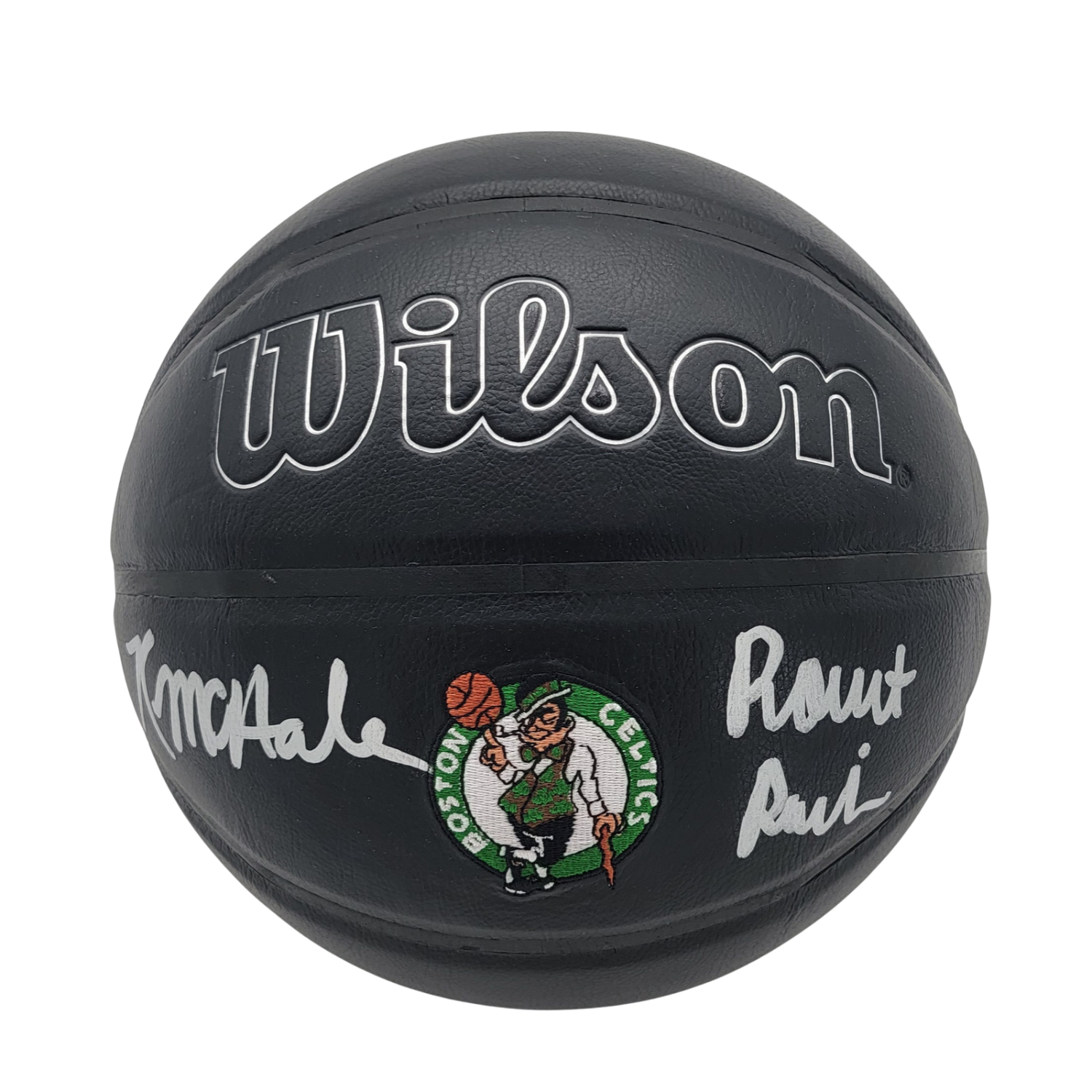 Kevin McHale Robert Parish Signed Boston Celtics Black NBA Logo Basketball – Beckett-Powers Sports Memorabilia