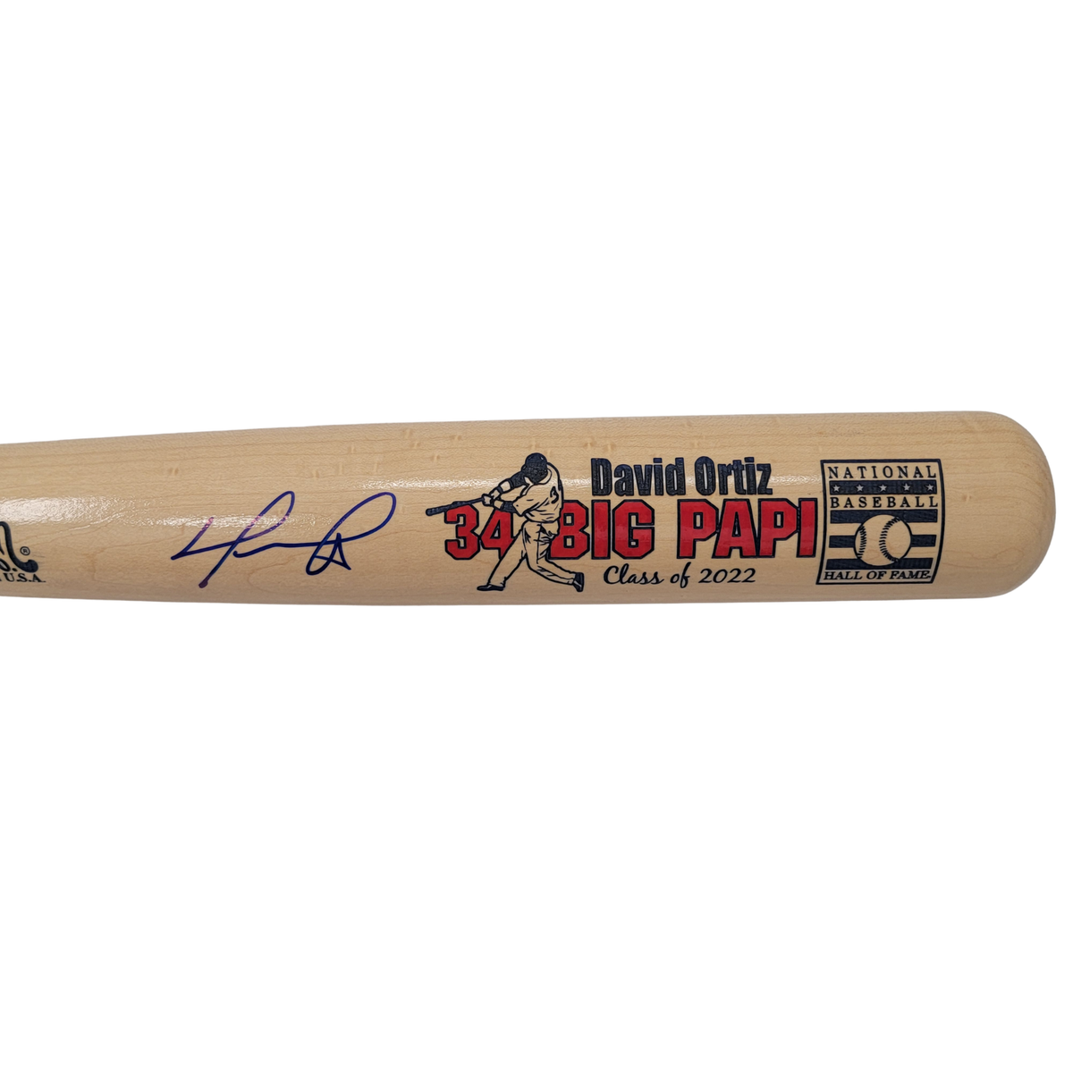 David Ortiz Signed Boston Red Sox Cooperstown Bat HOF Big Papi - Beckett-Powers Sports Memorabilia