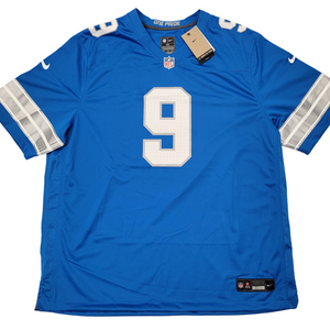 Jameson Williams Signed Detroit Lions 2024 Nike Blue Game Jersey - Beckett-Powers Sports Memorabilia