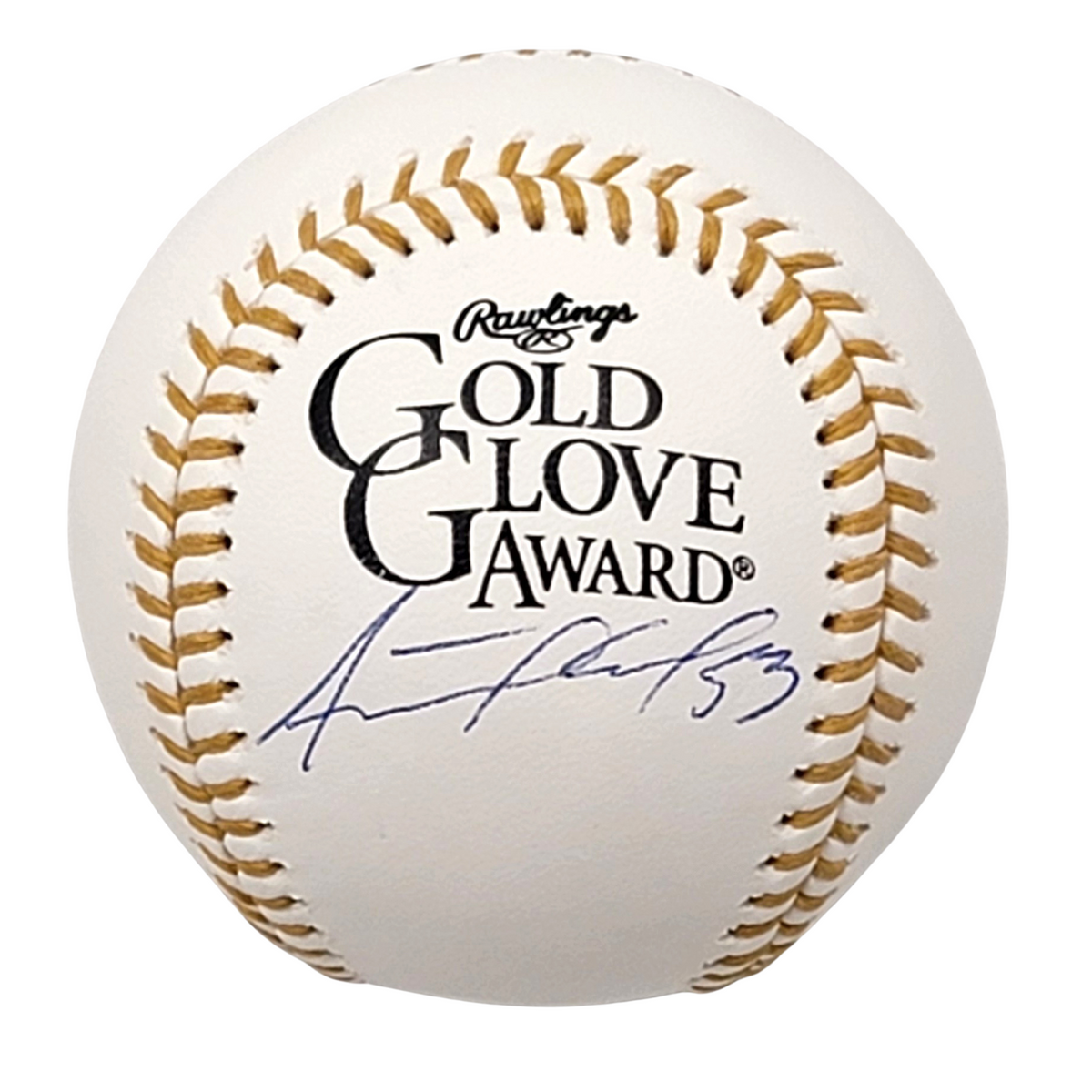 Adolis Garcia Signed Texas Rangers Gold Glove Baseball - Beckett-Powers Sports Memorabilia