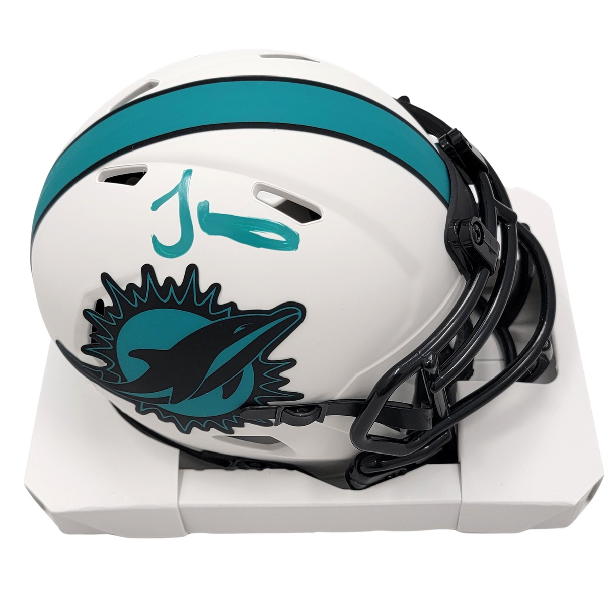Tyreek Hill Signed Miami Dolphins Riddell Lunar Eclipse Mini Helmet - Beckett-Powers Sports Memorabilia