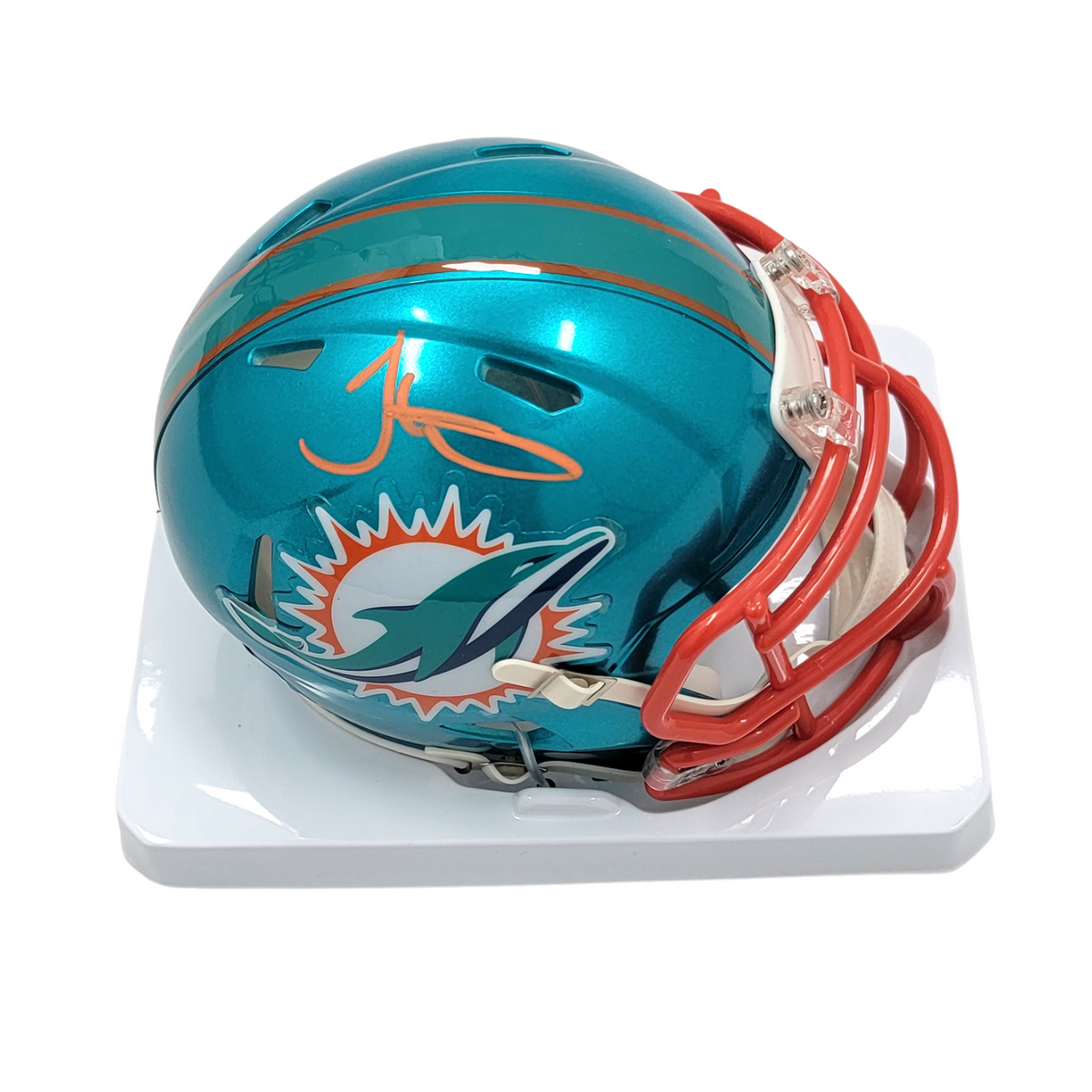 Tyreek Hill Signed Miami Dolphins Riddell Flash Mini Helmet - Beckett-Powers Sports Memorabilia