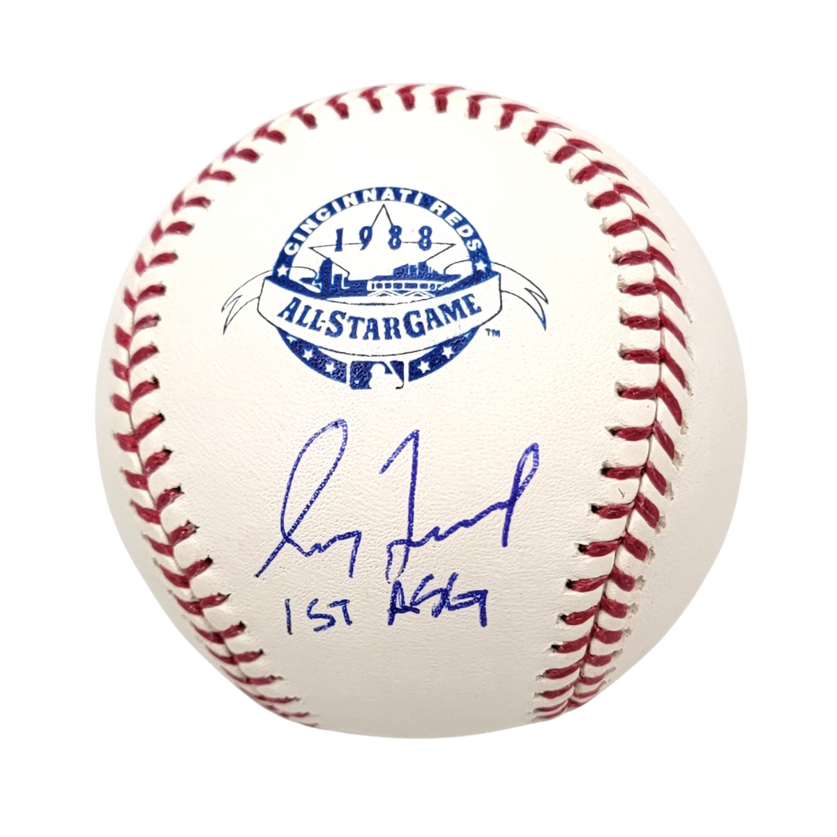 Greg Maddux Signed Braves Cubs 1988 ASG Baseball W/ 1st ASG - Beckett-Powers Sports Memorabilia