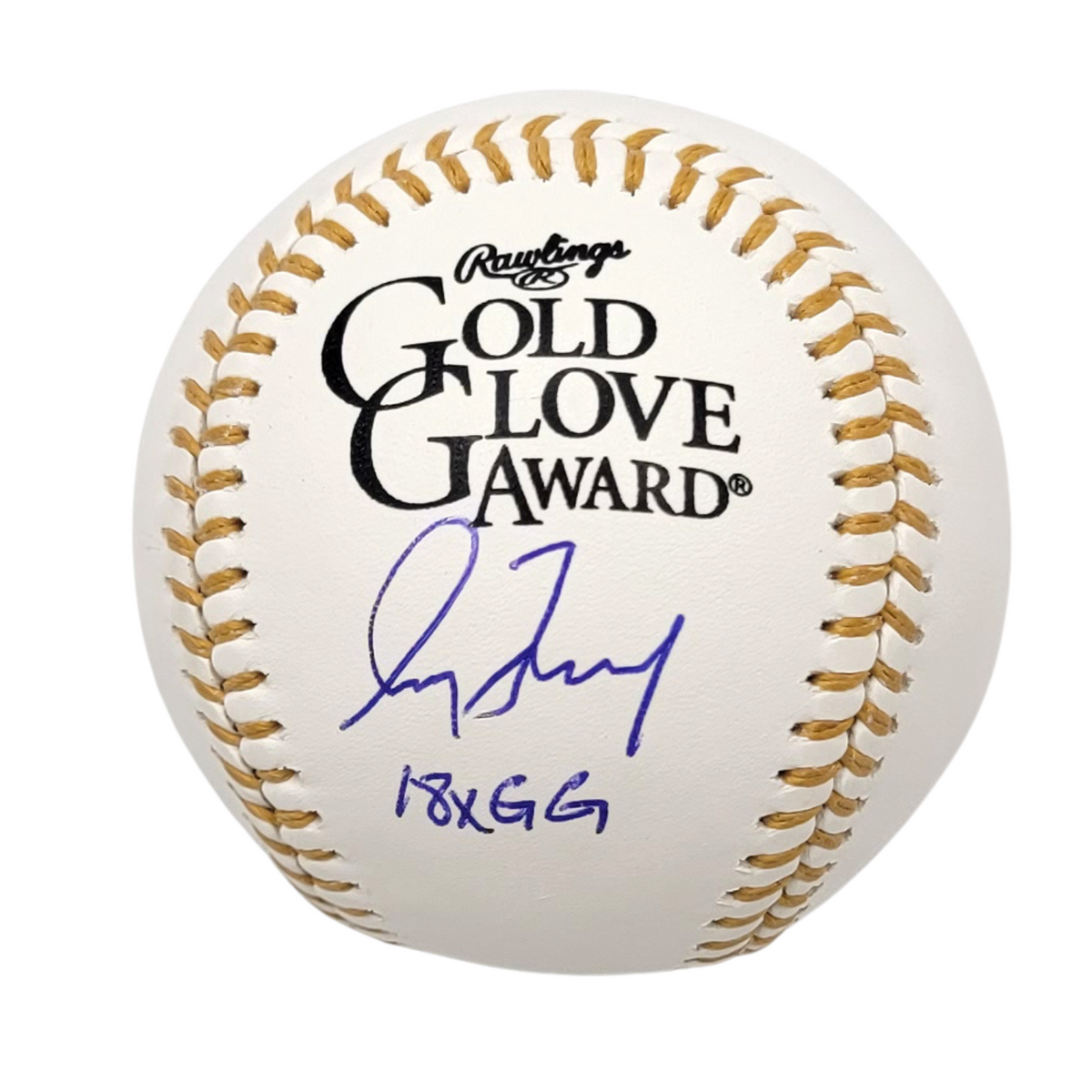 Greg Maddux Signed Braves Cubs Gold Glove Baseball W/ 18X GG - Beckett-Powers Sports Memorabilia