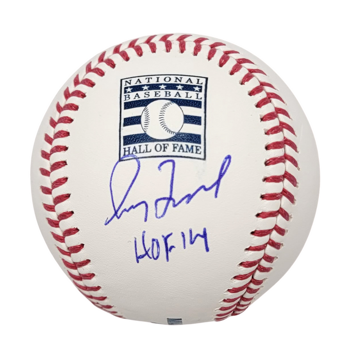 Greg Maddux Signed Braves Cubs HOF Baseball W/ HOF 14 - Beckett-Powers Sports Memorabilia