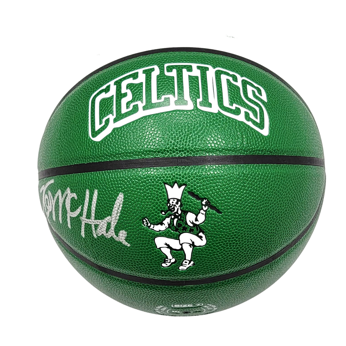 Kevin McHale Signed Boston Celtics 75th Anniversary City Edition Wilson NBA Basketball W/ Red Auerbach Smoke - Beckett-Powers Sports Memorabilia