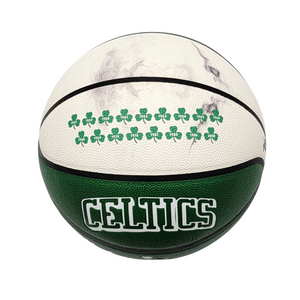Kevin McHale Signed Boston Celtics 75th Anniversary City Edition Wilson NBA Basketball W/ Red Auerbach Smoke - Beckett-Powers Sports Memorabilia