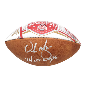 Urban Meyer Signed Ohio State 2014 National Champions Football - Beckett-Powers Sports Memorabilia