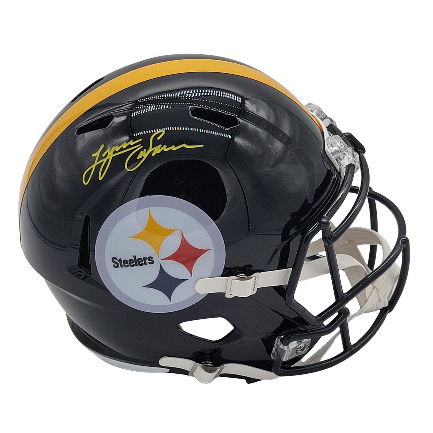 Lynn Swann Signed Pittsburgh Steelers Replica Full Size Helmet - Beckett-Powers Sports Memorabilia