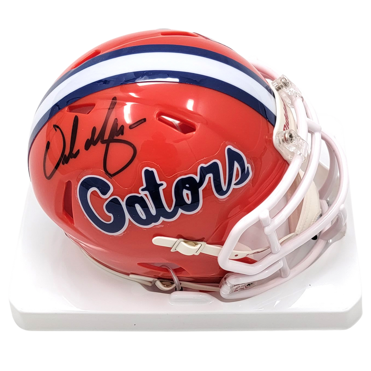 Urban Meyer Signed Florida Gators Riddell Mini Helmet - Beckett-Powers Sports Memorabilia