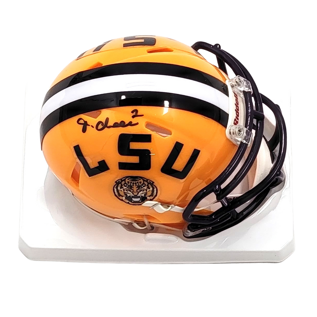 Ja'Marr Chase Signed LSU Tigers Mini Helmet - Beckett-Powers Sports Memorabilia