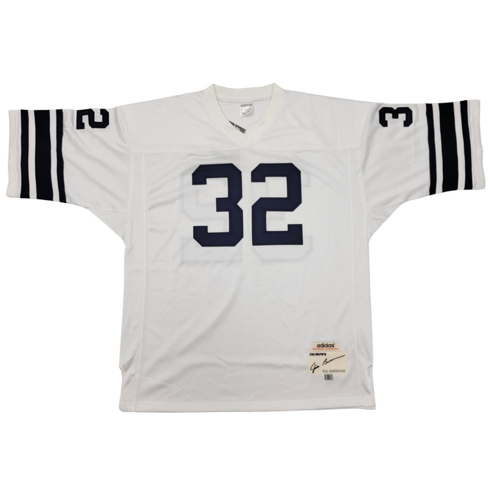 Jim Brown Signed Syracuse adidas All American Authentic Jersey Beckett Authentication-Powers Sports Memorabilia