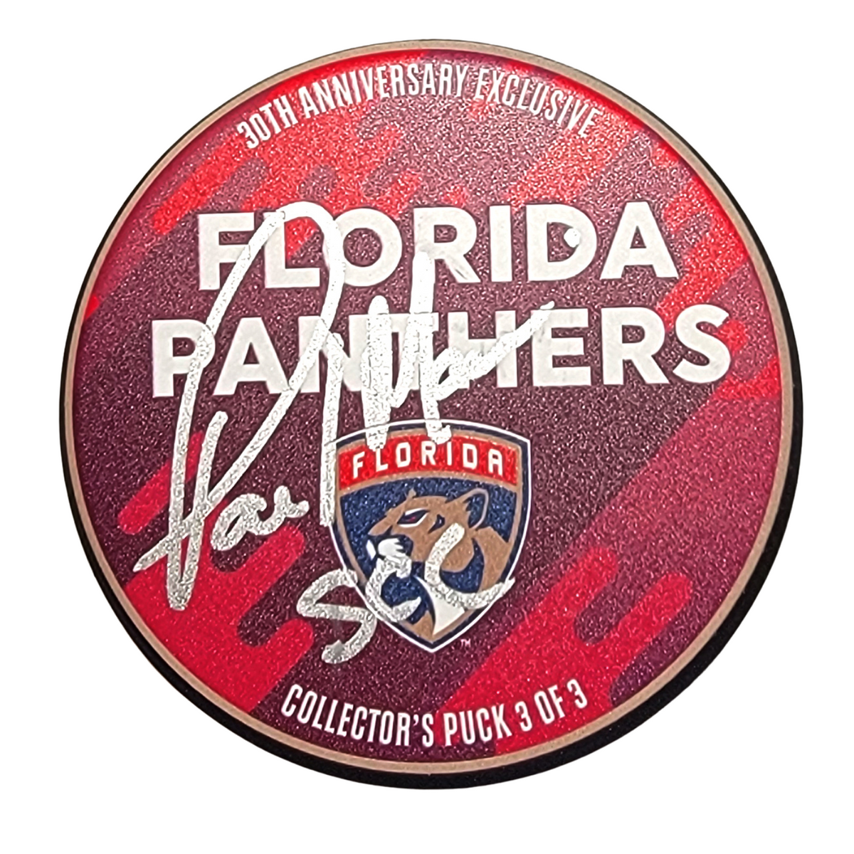 Paul Maurice Signed Florida Panthers 30th Anniversary Puck W/ SCC Beckett-Powers Sports Memorabilia