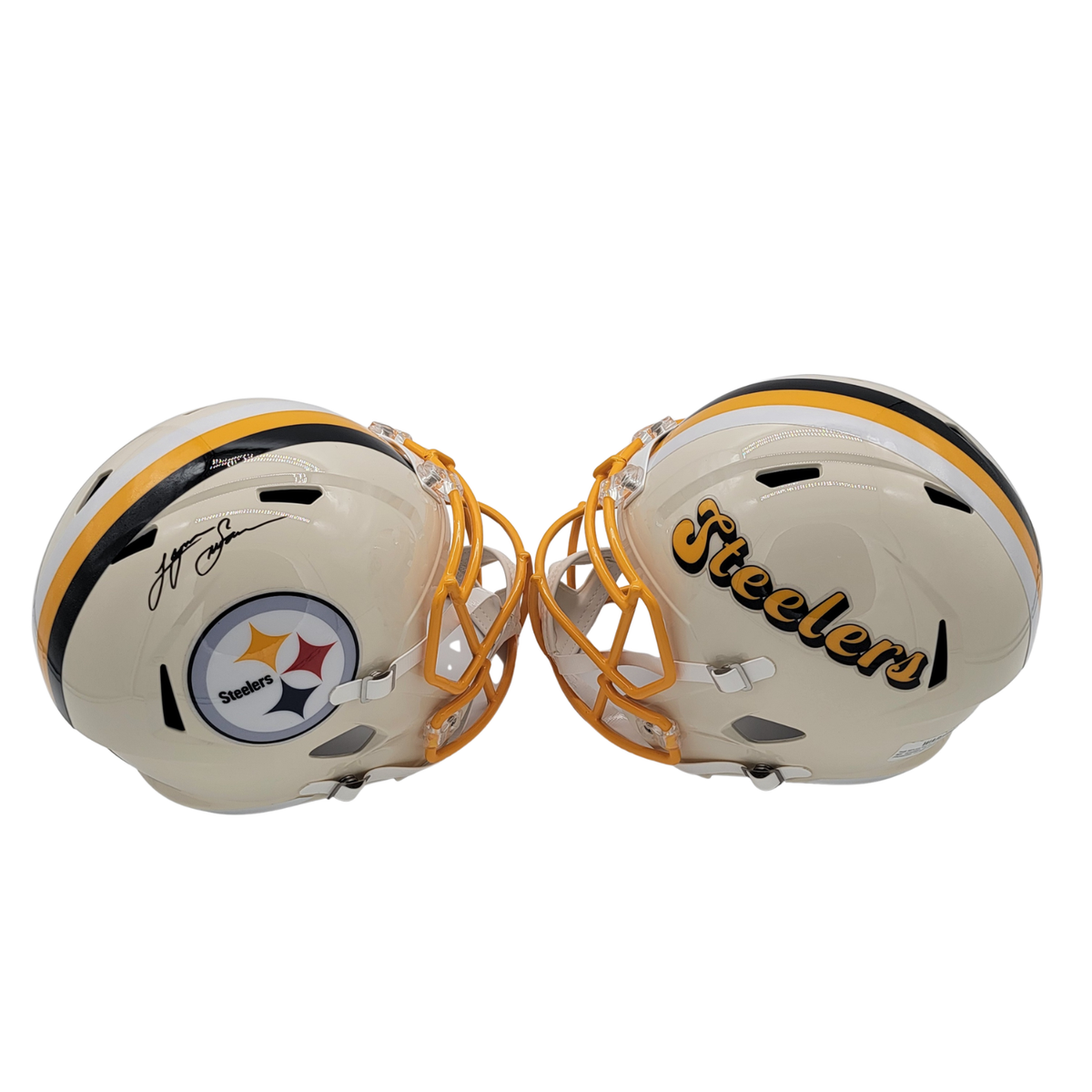 Lynn Swann Signed Pittsburgh Steelers Retro Replica Full Size Helmet - Beckett-Powers Sports Memorabilia