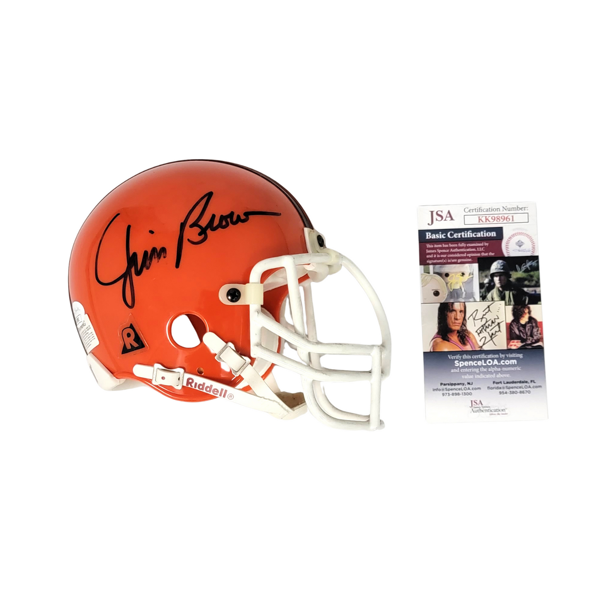 Jim Brown Signed Cleveland Browns Mini Helmet JSA Authenticated KK98961-Powers Sports Memorabilia