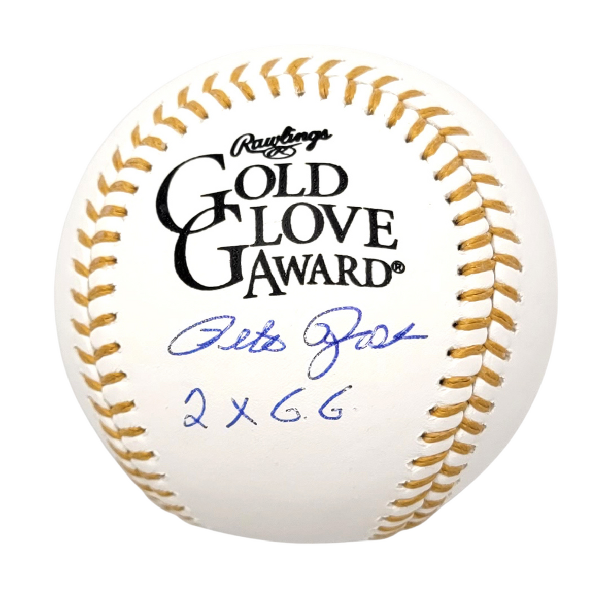 Pete Rose Signed Cincinnati Reds Official Gold Glove Baseball W/ 2X GG - Beckett-Powers Sports Memorabilia