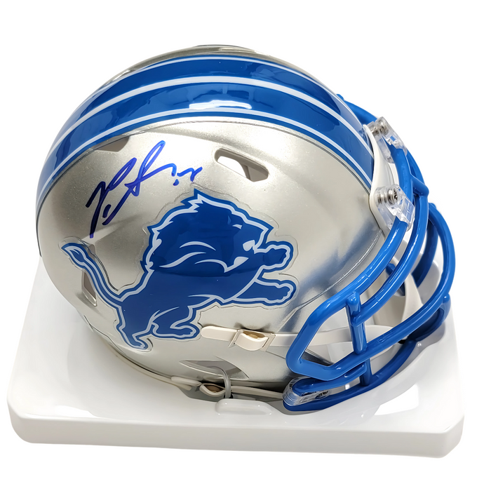 Penei Sewell Signed Detroit Lions 2024 Mini Helmet - Beckett-Powers Sports Memorabilia