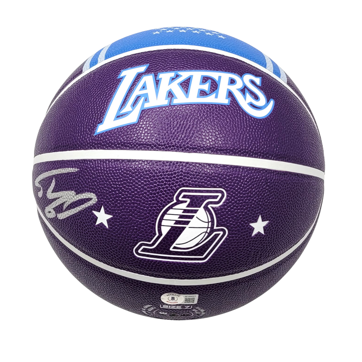 Shaquille O'Neal Signed Wilson Los Angeles Lakers City Edition NBA Basketball - Beckett-Powers Sports Memorabilia