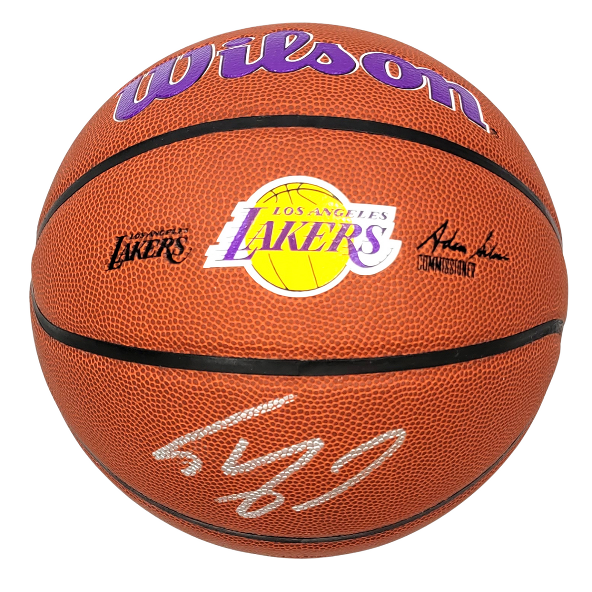 Shaquille O'Neal Signed Wilson Los Angeles Lakers Logo NBA Basketball - Beckett-Powers Sports Memorabilia