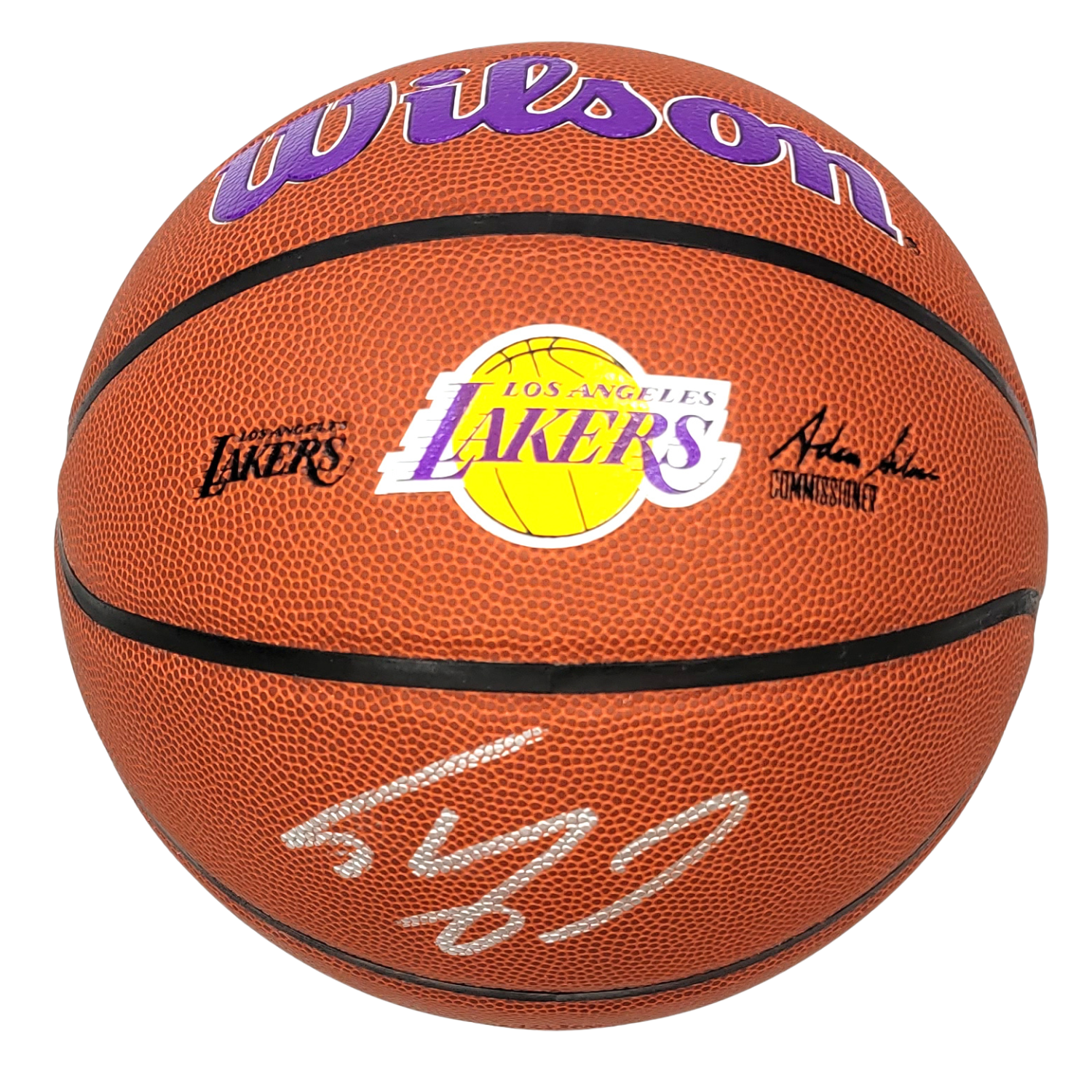 Shaquille O'Neal Signed Wilson Los Angeles Lakers Logo NBA Basketball - Beckett-Powers Sports Memorabilia