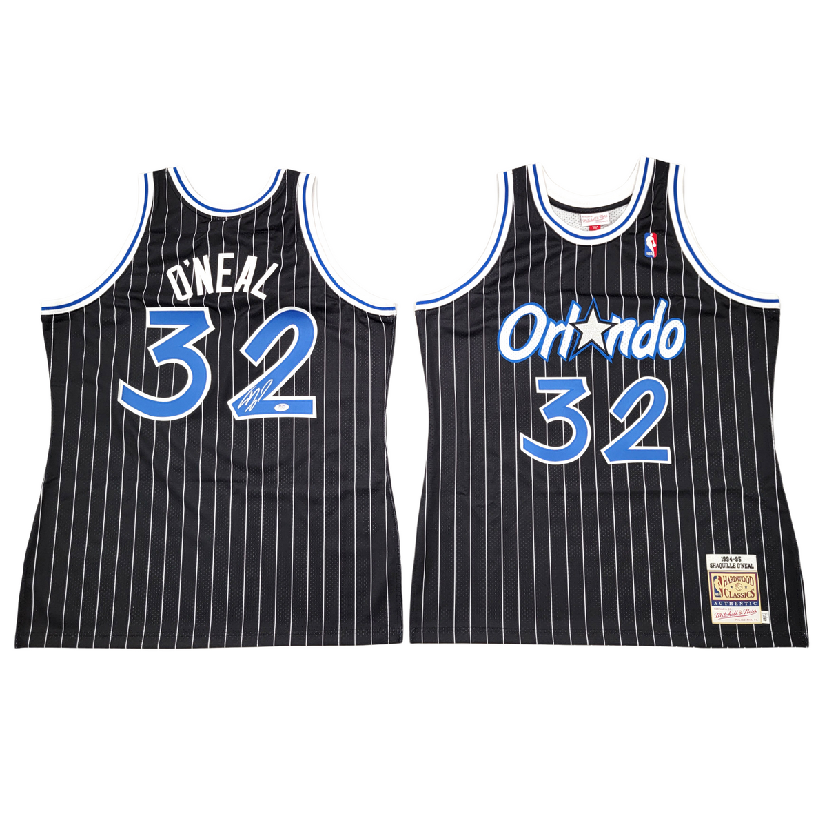 Shaquille O'Neal Autographed Orlando Magic Black 1994-95 Mitchell & Ness Authentic Jersey PSA/DNA ITP-Powers Sports Memorabilia