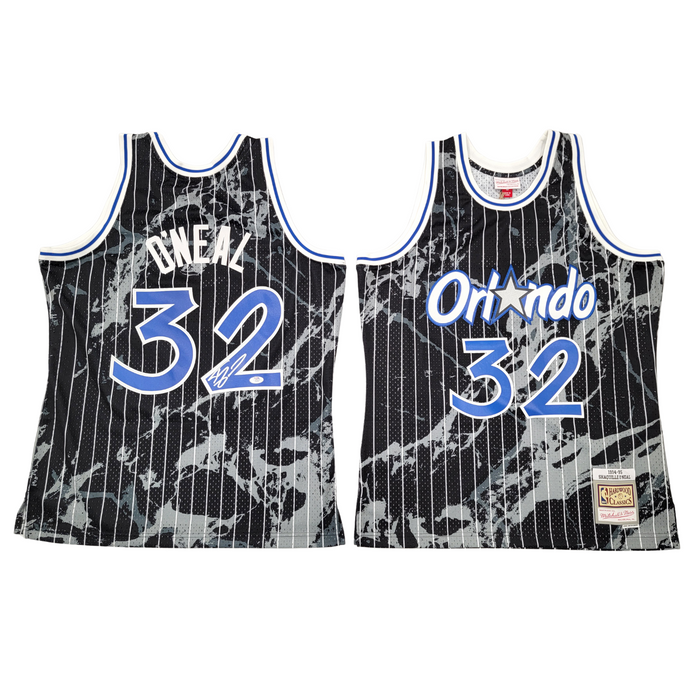 Shaquille O'Neal Signed Orlando Magic 1994-95 Mitchell & Ness Marble Swingman Jersey PSA/DNA ITP-Powers Sports Memorabilia