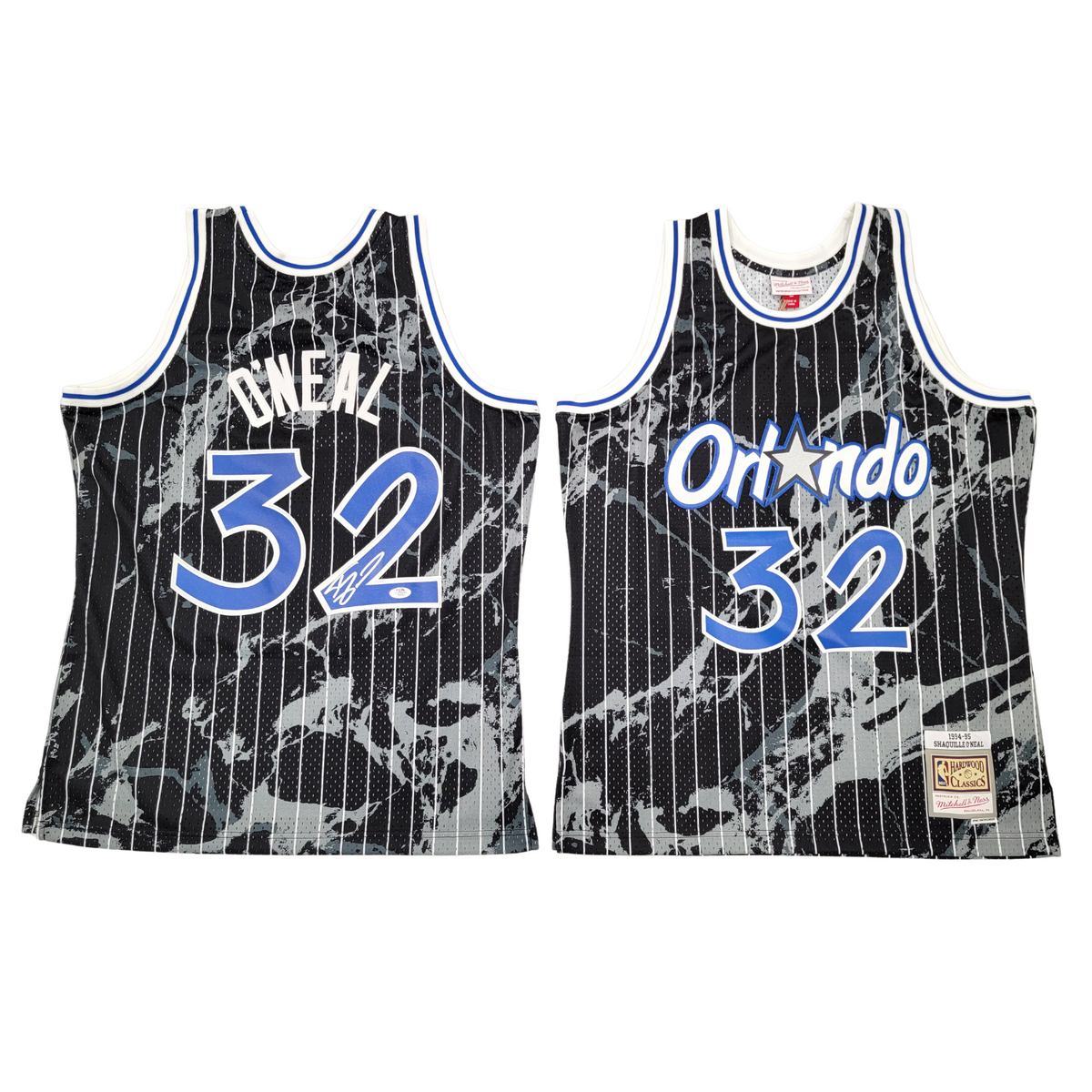 Shaquille O'Neal Autographed Orlando Magic 1994-95 Mitchell & Ness Marble Swingman Jersey PSA/DNA ITP-Powers Sports Memorabilia