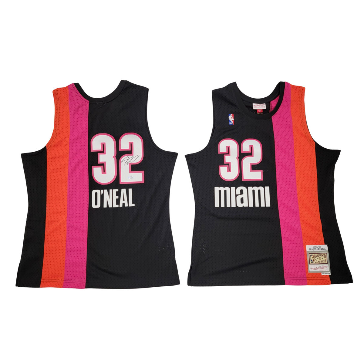 Shaquille O'Neal Autographed Miami Heat 2005-06 Mitchell & Ness Floridians T/B Swingman Jersey PSA/DNA ITP-Powers Sports Memorabilia