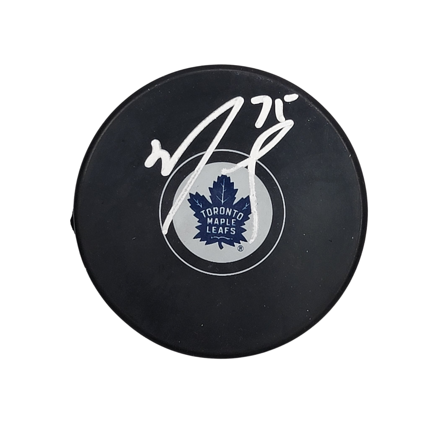 Ryan Reaves Signed Toronto Maple Leafs Logo Hockey Puck - Beckett-Powers Sports Memorabilia