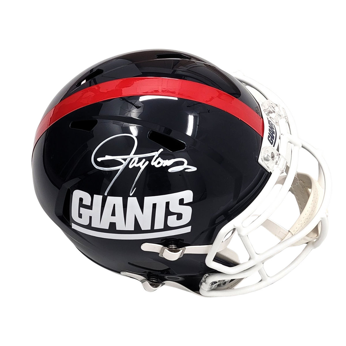 Lawrence Taylor Signed New York Giants T/B Replica Full Size Helmet - Beckett-Powers Sports Memorabilia