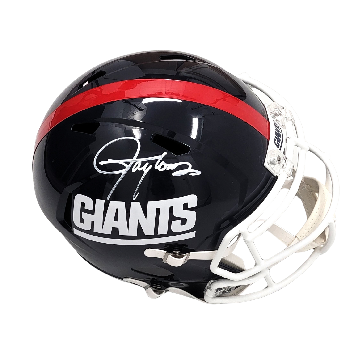 Lawrence Taylor Signed New York Giants T/B Replica Full Size Helmet - Beckett-Powers Sports Memorabilia