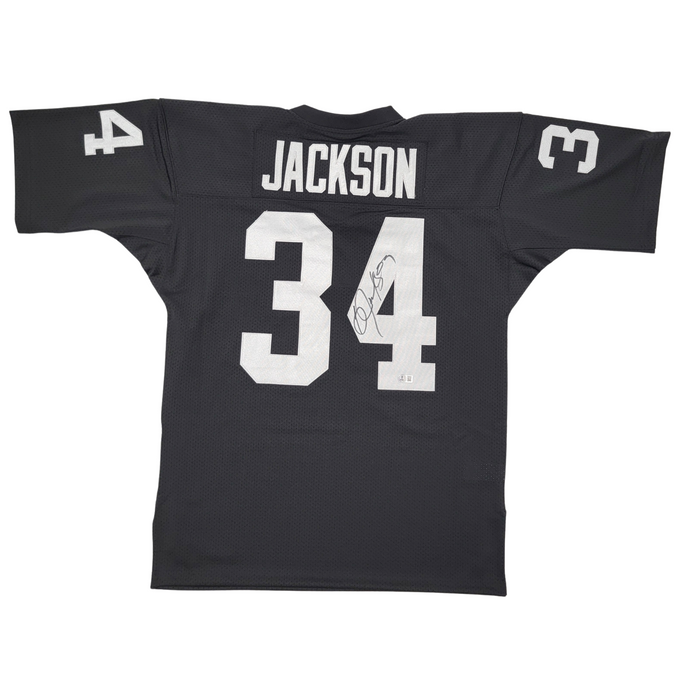 Bo Jackson Signed Oakland Raiders Mitchell & Ness Authentic Jersey - Beckett-Powers Sports Memorabilia