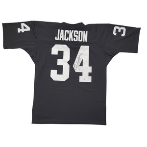 Bo Jackson Signed Oakland Raiders Mitchell & Ness Authentic Jersey - Beckett-Powers Sports Memorabilia