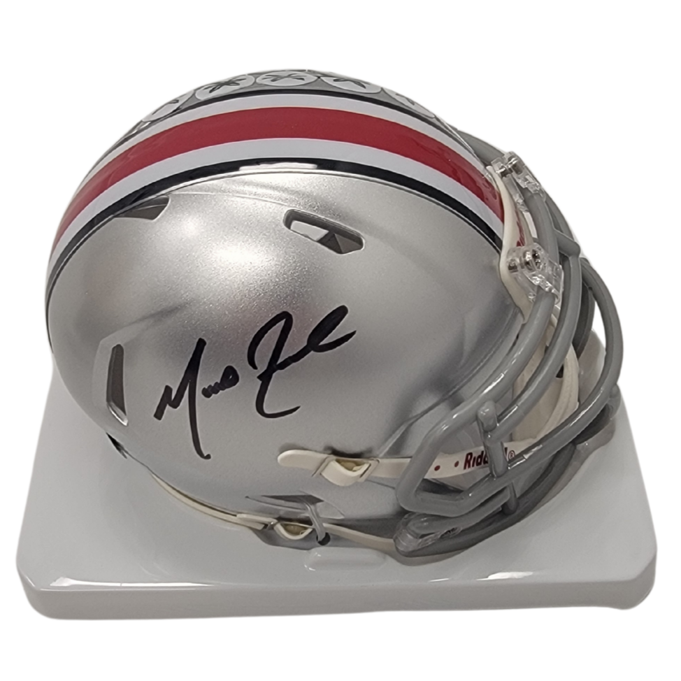 Marcus Freeman Signed Ohio State Mini Helmet - Beckett-Powers Sports Memorabilia