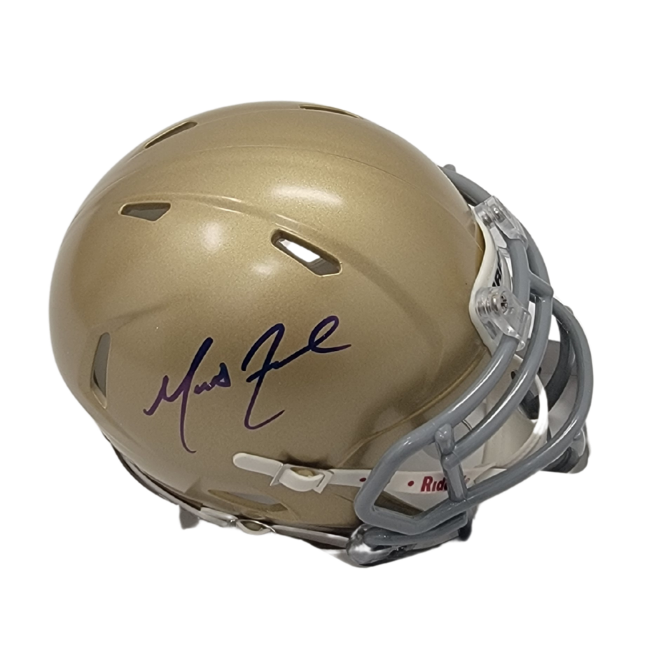 Marcus Freeman Signed Notre Dame Mini Helmet - Beckett-Powers Sports Memorabilia
