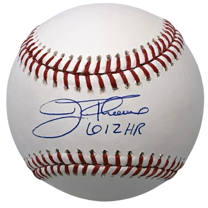 Jim Thome Signed Cleveland Indians White Sox Twins Phillies MLB Baseball W/612 HR - Beckett-Powers Sports Memorabilia