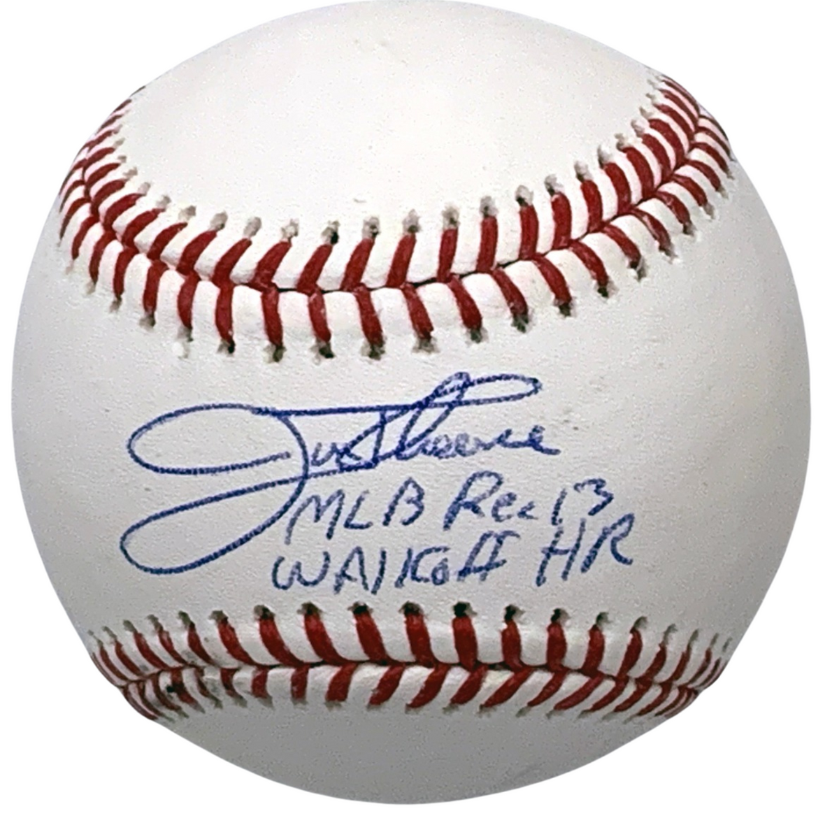 Jim Thome Autographed Cleveland Indians White Sox Twins Phillies MLB Baseball W/MLB REC 13 Walkoff HR Beckett Witnessed-Powers Sports Memorabilia