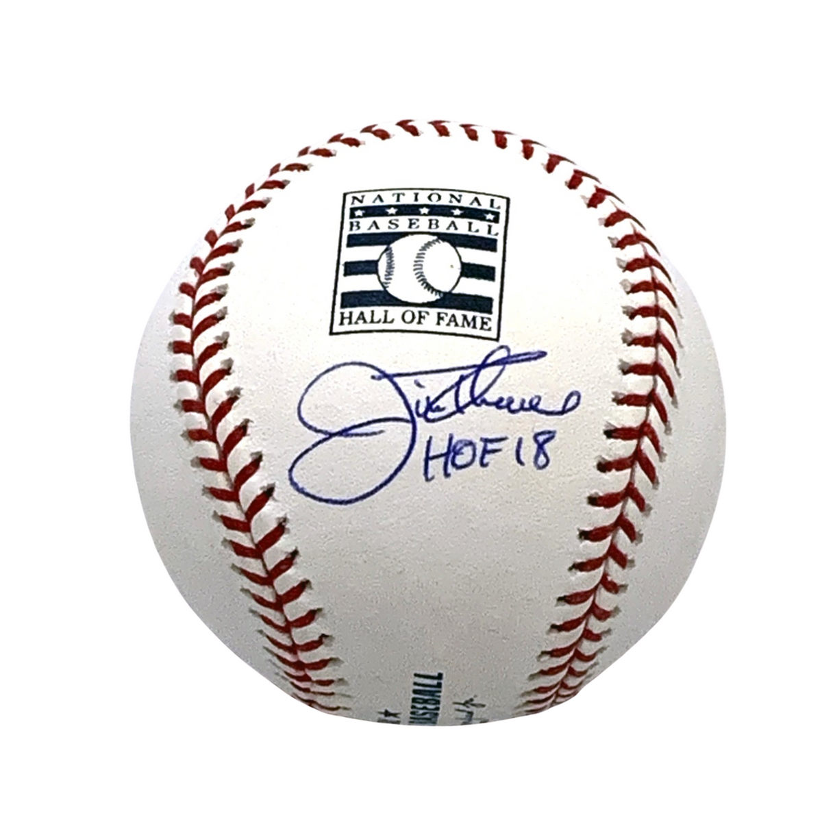Jim Thome Autographed Cleveland Indians White Sox Twins Phillies MLB Hall of Fame Baseball W/HOF 18 Beckett Witnessed-Powers Sports Memorabilia