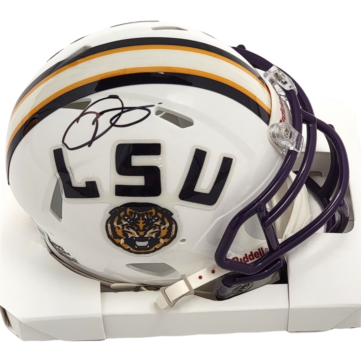 Odell Beckham Jr. Signed White LSU Tigers Mini Helmet - Beckett-Powers Sports Memorabilia