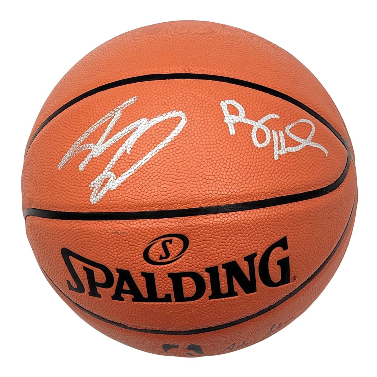 Shaquille O'Neal & Anfernee Penny Hardaway Autographed Orlando Magic NBA Replica Game Basketball Beckett Witnessed-Powers Sports Memorabilia
