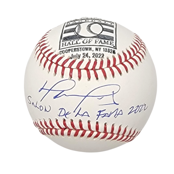 David Ortiz Signed Boston Red Sox LTD ED MLB Baseball W/ Salon De Le Fama 2022 Stamp and Induction Day Postmark - Beckett-Powers Sports Memorabilia