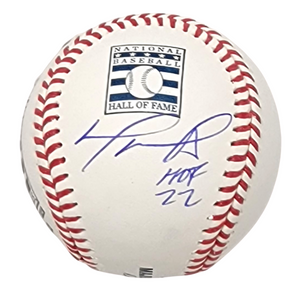 David Ortiz Autographed Boston Red Sox Hall of Fame Baseball W/ HOF 22 Stamp and Induction Day Postmark Beckett Witnessed-Powers Sports Memorabilia