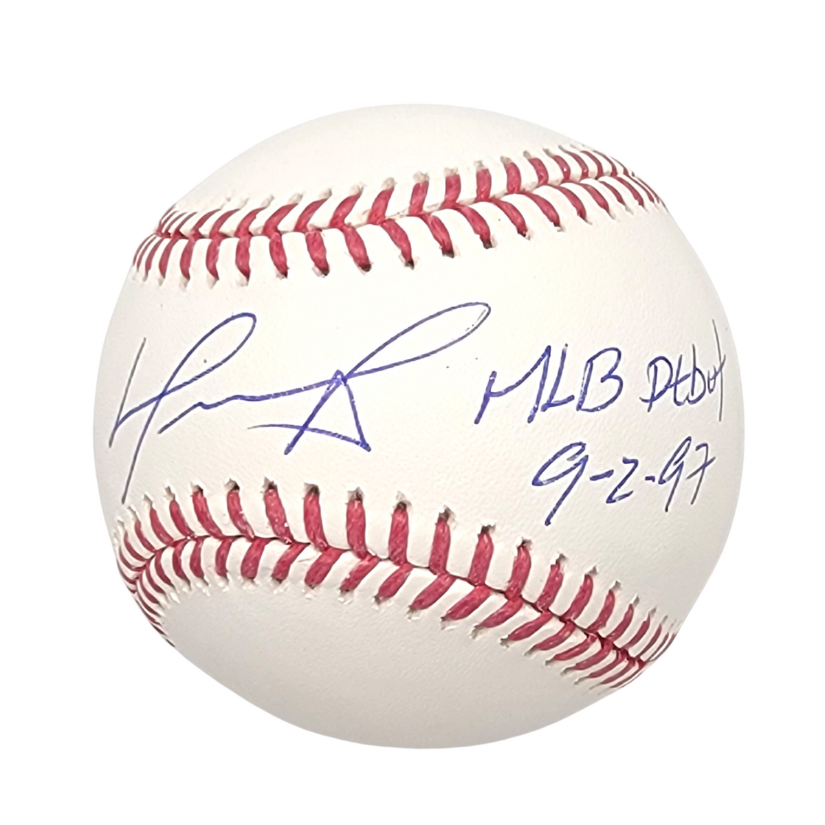 David Ortiz Signed Boston Red Sox OML Baseball W/ MLB Debut 9-2-97 MLB Hologram-Powers Sports Memorabilia